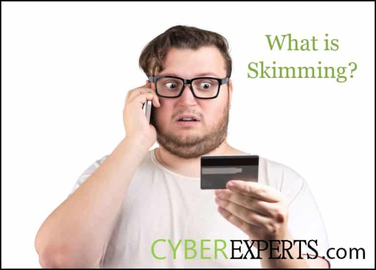 What is skimming in cybersecurity?