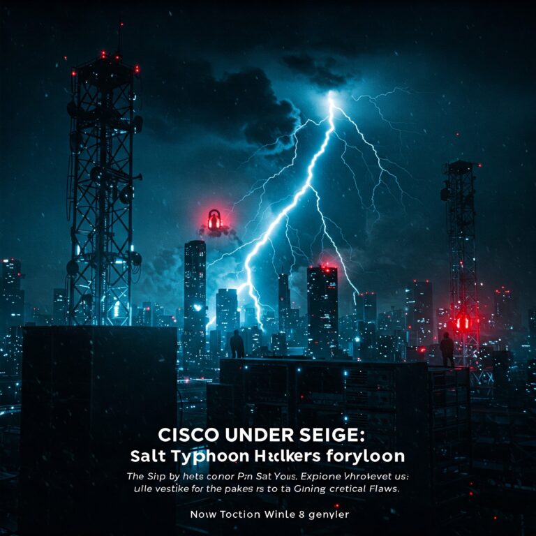 Cisco Under Siege: Salt Typhoon Hackers Exploit Critical Flaws