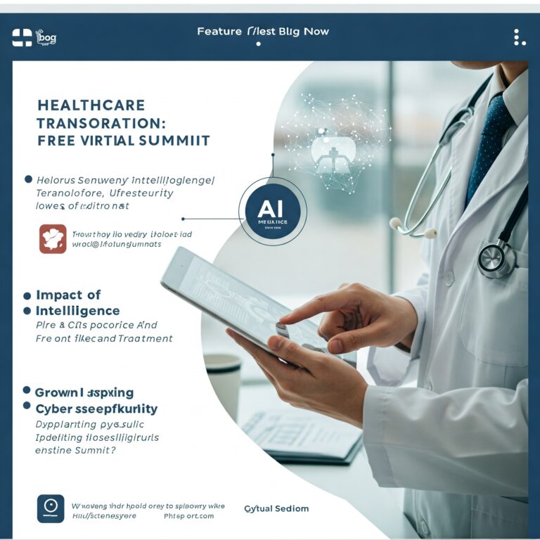 Healthcare Transformation: Free Virtual Summit Explores AI and Cybersecurity Impact