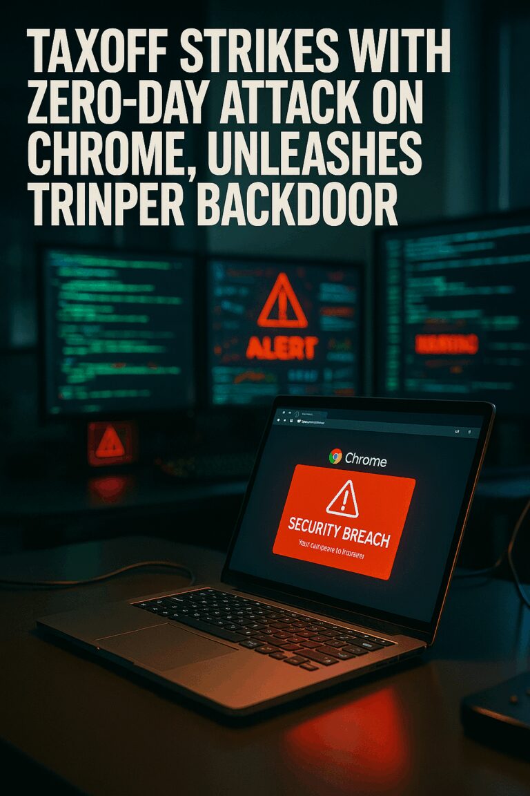 TaxOff Strikes with Zero-Day Attack on Chrome, Unleashes Trinper Backdoor