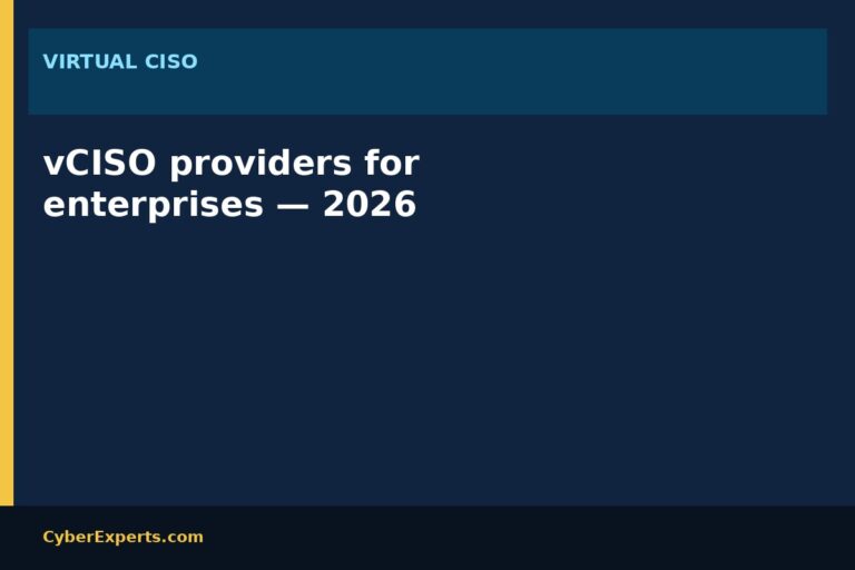 8 Best Virtual CISO Companies of 2026