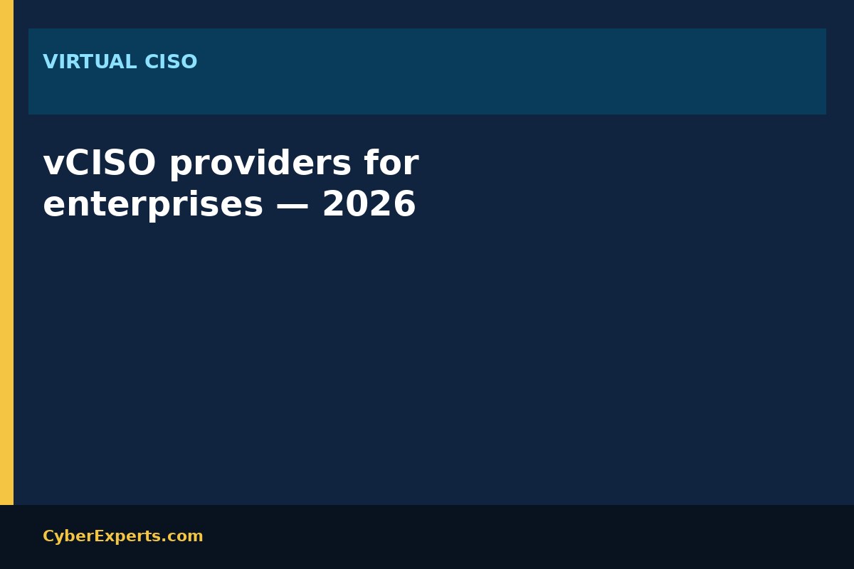 8 Best Virtual CISO Companies of 2026