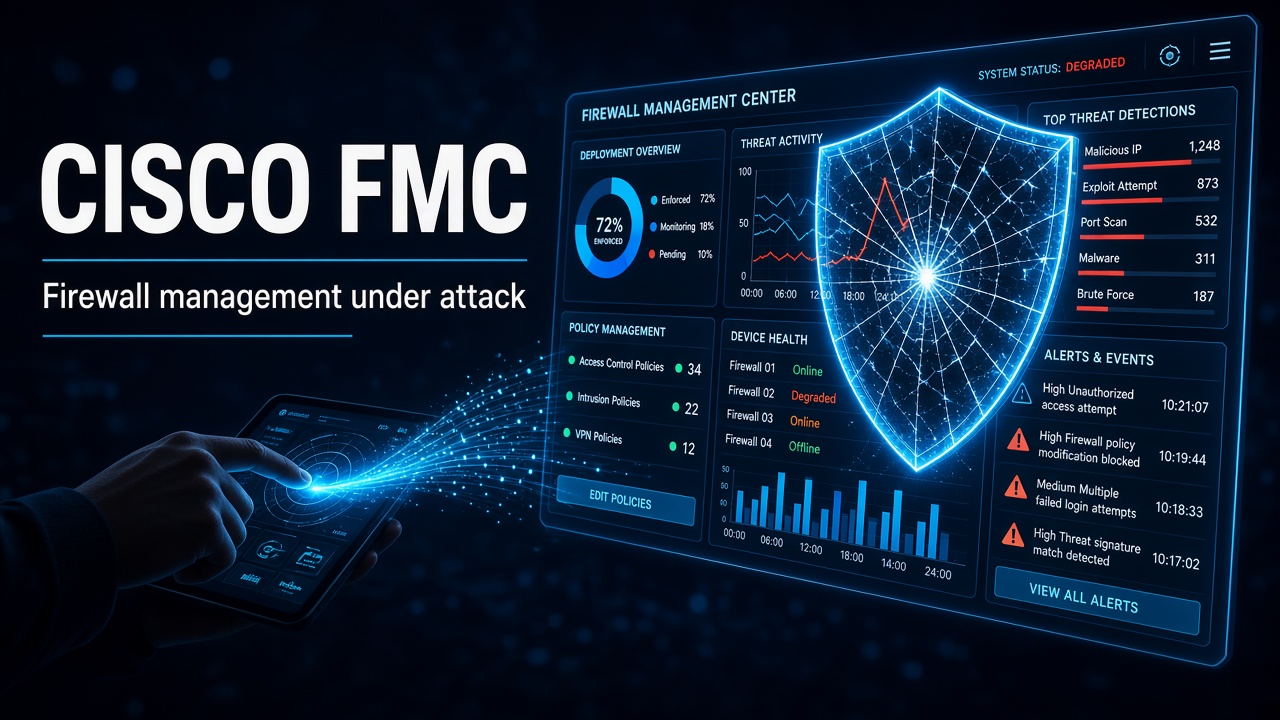 Cisco FMC CVE-2026-20079: Sandworm-linked and Qilin clusters hit firewall management for root