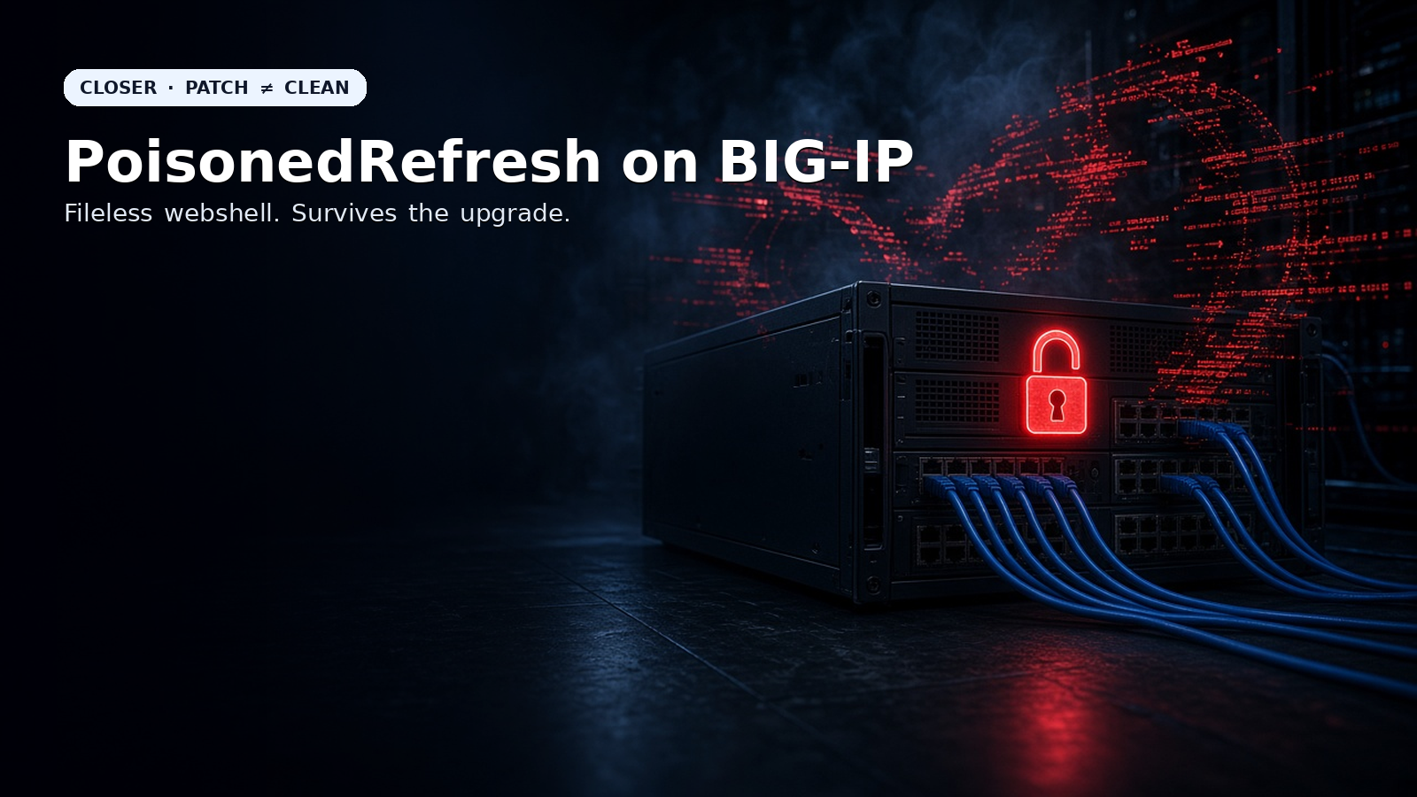 F5 BIG-IP APM PoisonedRefresh: Fileless PHP Web Shell After CVE-2025-53521 — Patch ≠ Clean