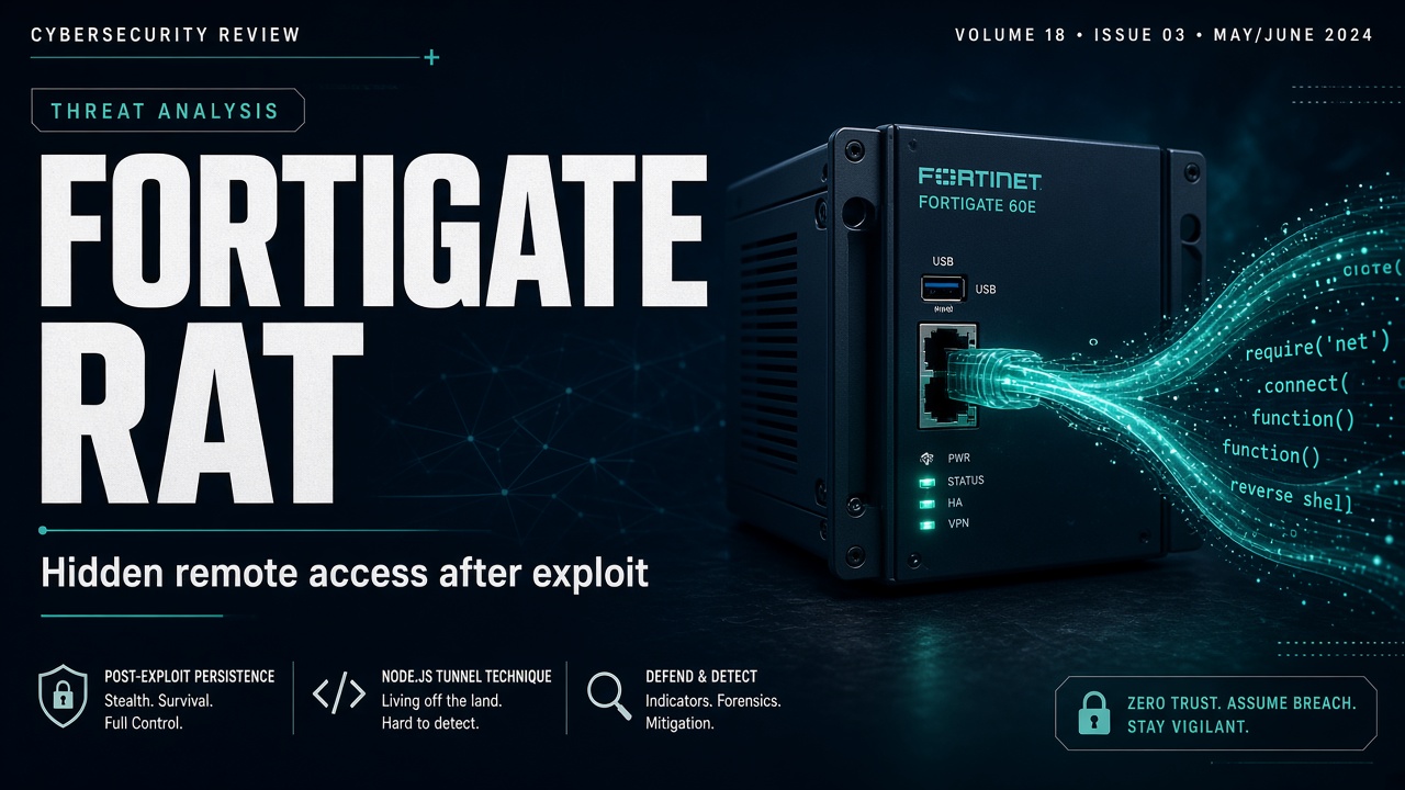 Fortinet CVE-2025-25249: PivotC2 Node.js RAT on FortiGate after cw_acd RCE