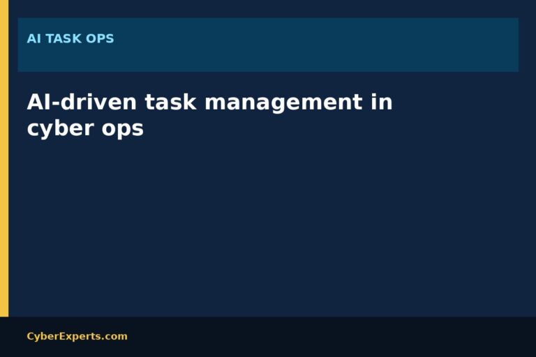 How AI-Driven Task Management is Revolutionizing Cybersecurity Operations in 2025
