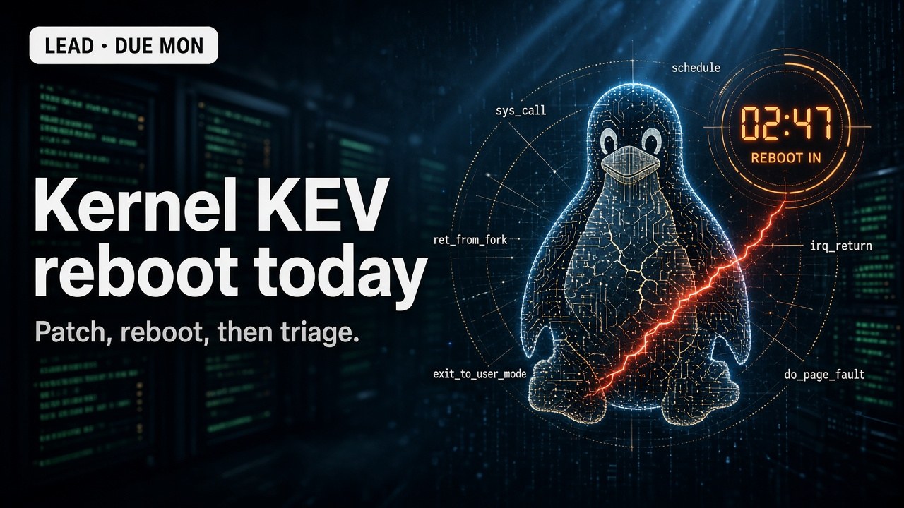 Linux Kernel KEV Trio: kTLS, ebtables, AF_ALG — Federal Due September 21