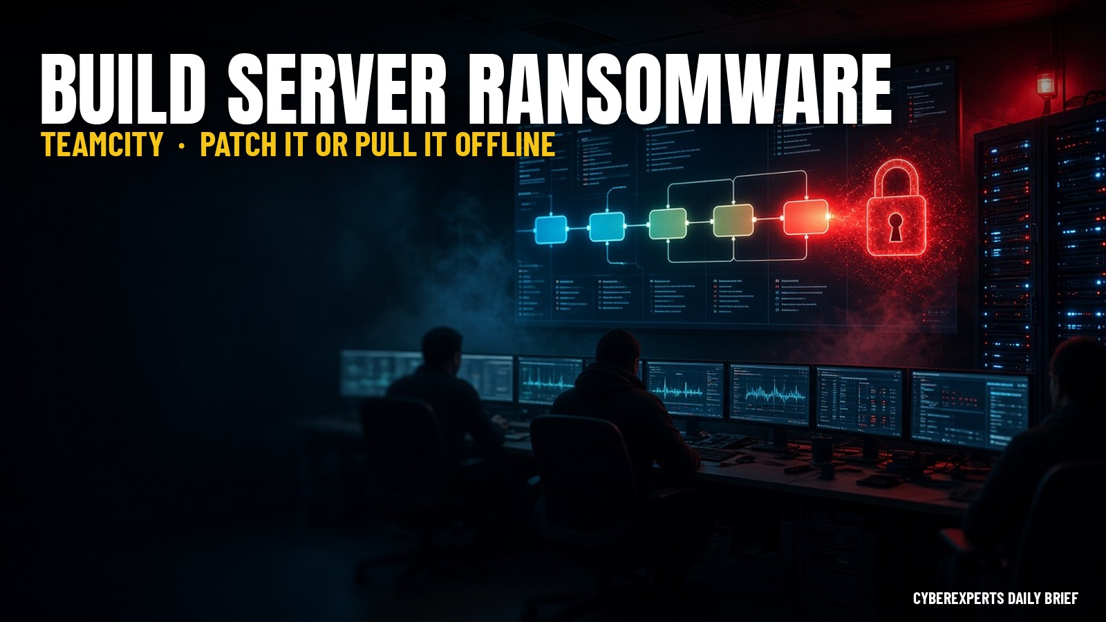 Ransomware crews now target TeamCity — patch your build server