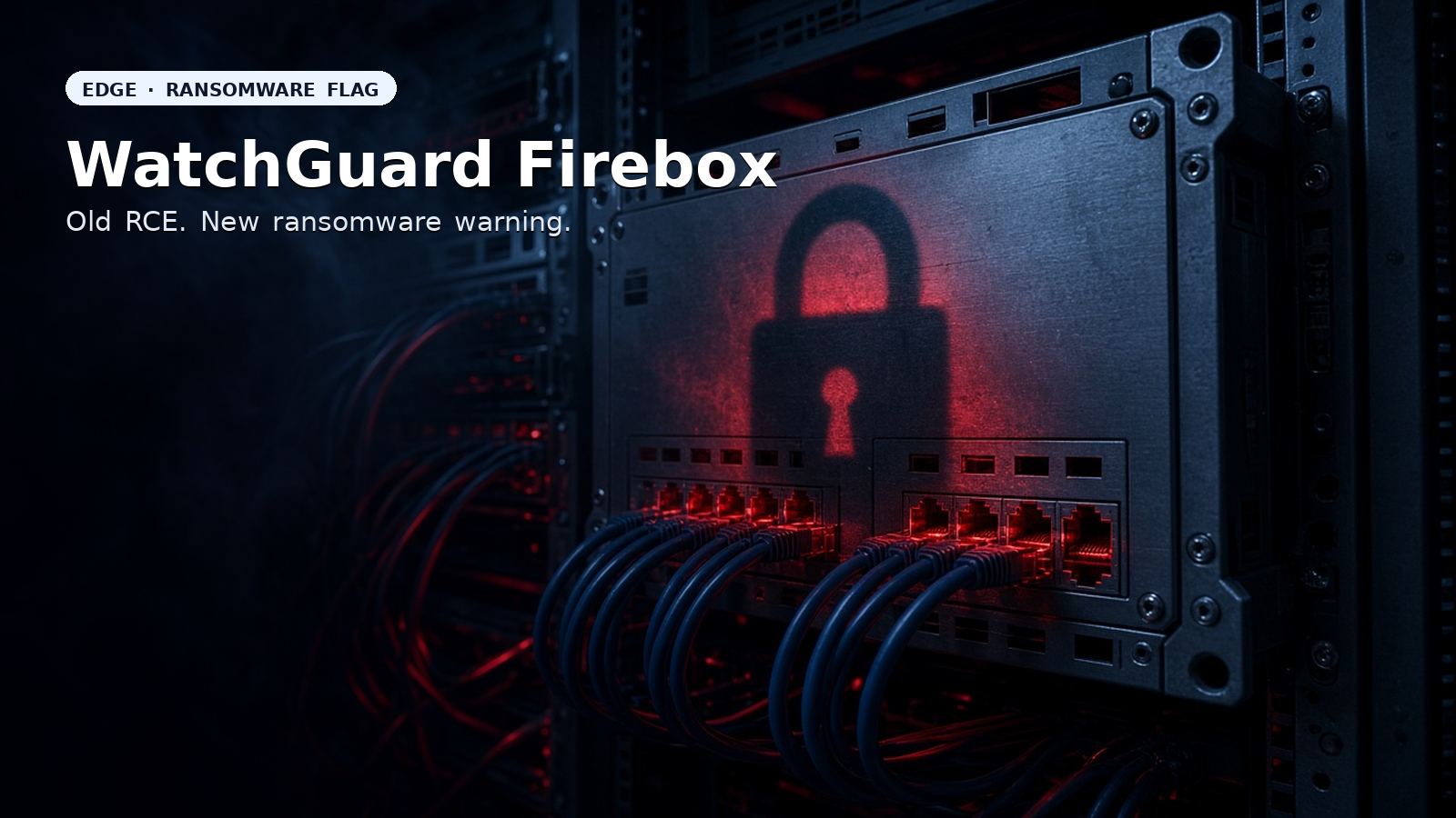 WatchGuard Firebox CVE-2025-14733: CISA Flags Ransomware Use on a Stubborn Edge RCE