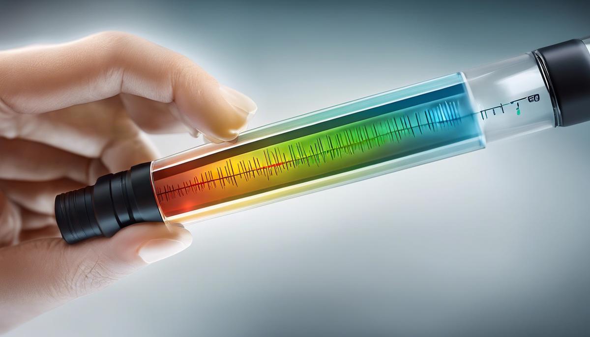 An image of a DNA test tube representing the concept of DNA ancestry testing