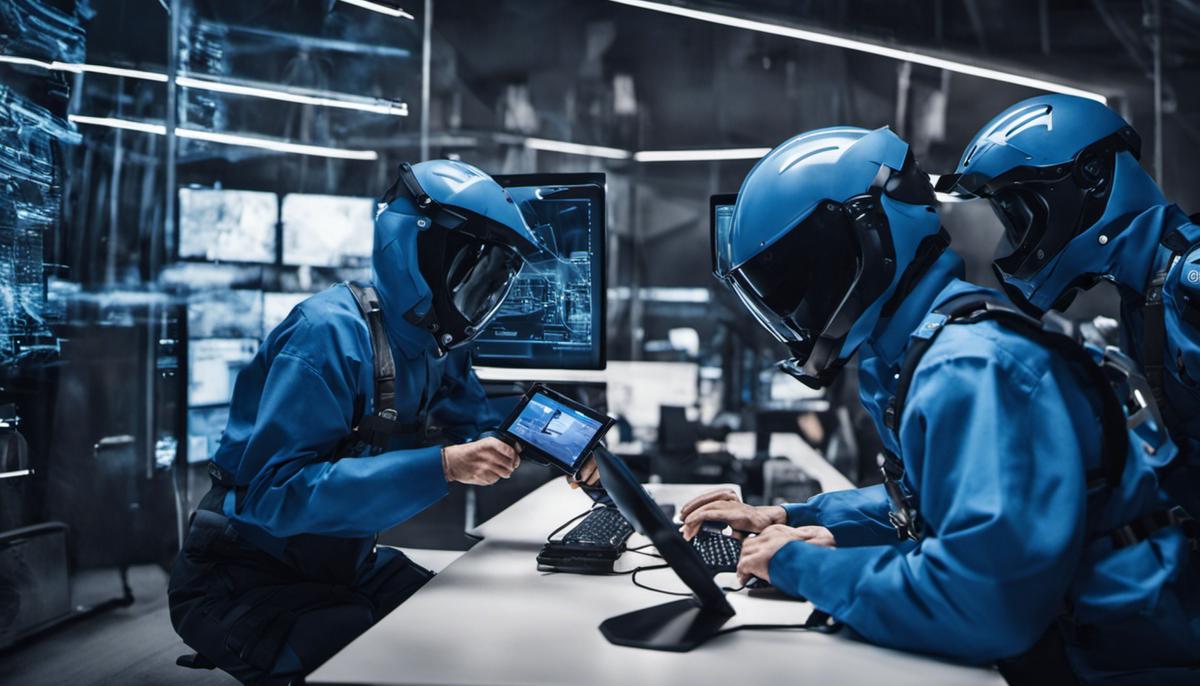 Image of Blue Teams working together to secure cyberspace