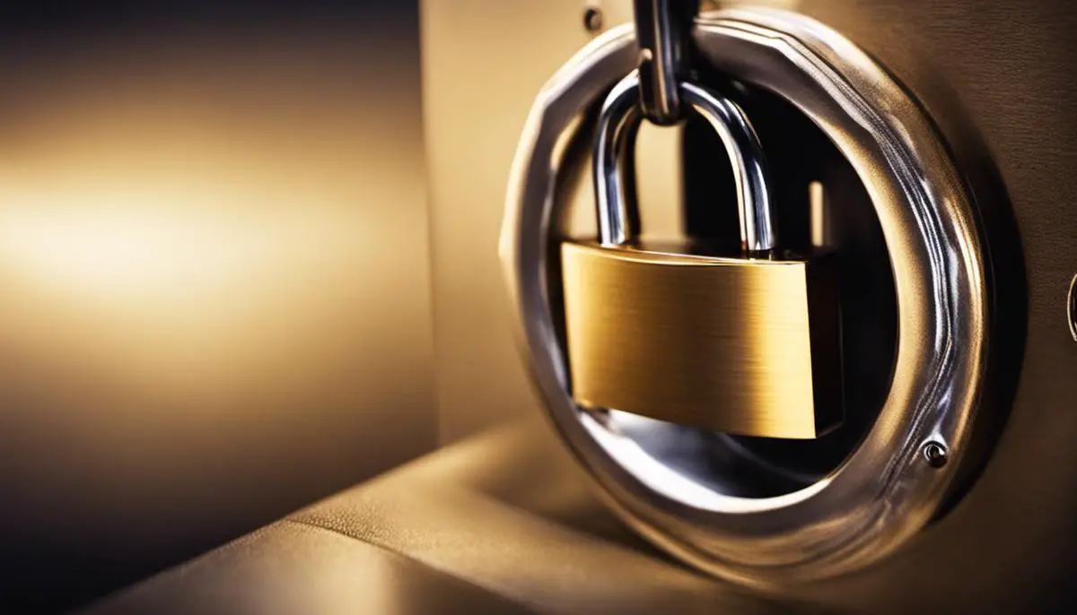 Image of a lock symbolizing cyber-threat mitigation