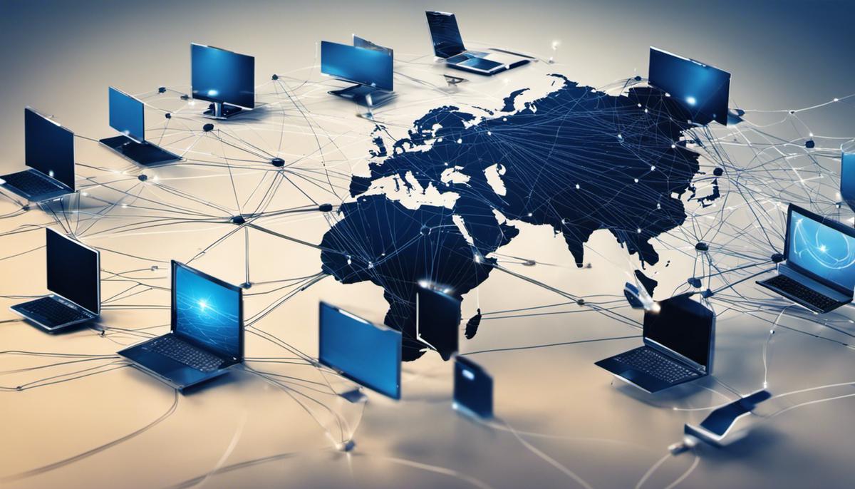 Image illustrating multiple interconnected network systems, representing the importance of network security and the various safeguards discussed in the text.