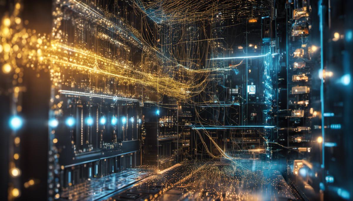 Visualization of quantum computing and network security